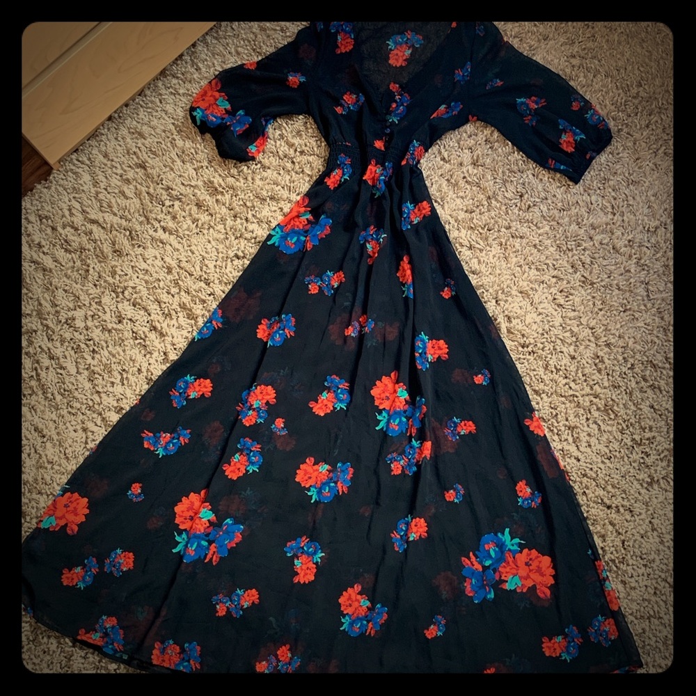 Mink Pink long sleeved super-flowy dress